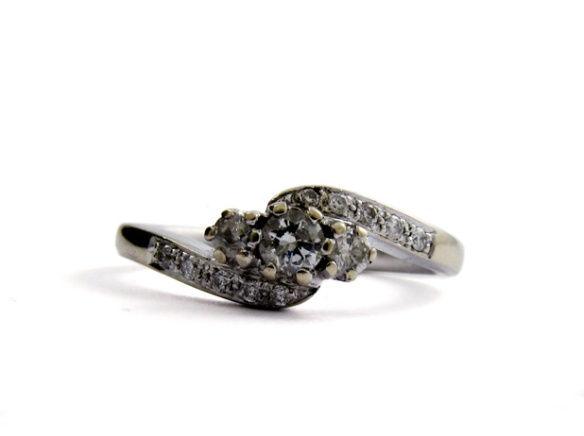 Keren's Engagement Ring, Diamond and 18ct White Gold